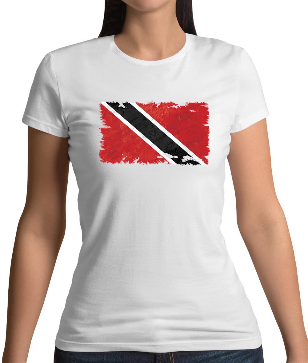 Trinidad And Tobago Grunge Style Flag Womens T-Shirt Trinidad And Tobago Grunge Style Flag Womens T-Shirt