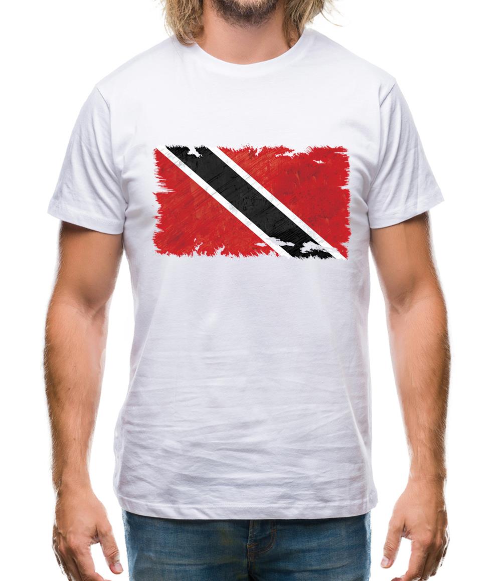 Trinidad And Tobago Grunge Style Flag Mens T-Shirt Trinidad And Tobago Grunge Style Flag Mens T-Shirt