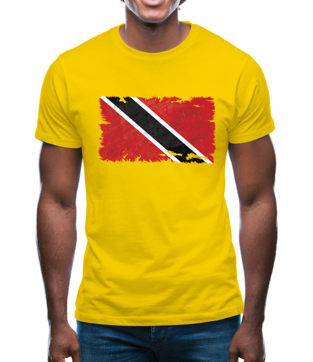 Trinidad And Tobago Grunge Style Flag Mens T-Shirt Trinidad And Tobago Grunge Style Flag Mens T-Shirt