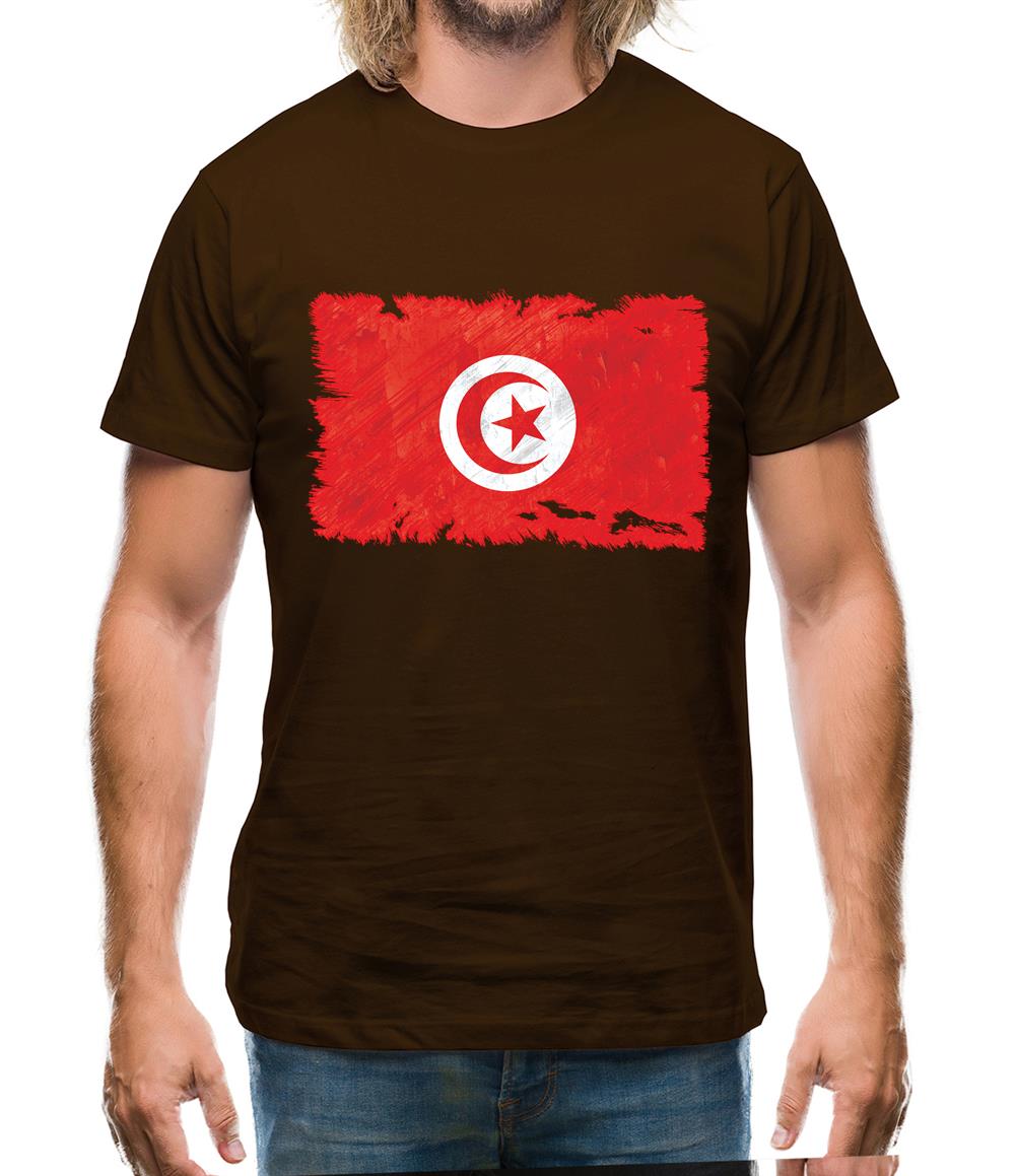 Tunisia Grunge Style Flag Mens T-Shirt Tunisia Grunge Style Flag Mens T-Shirt