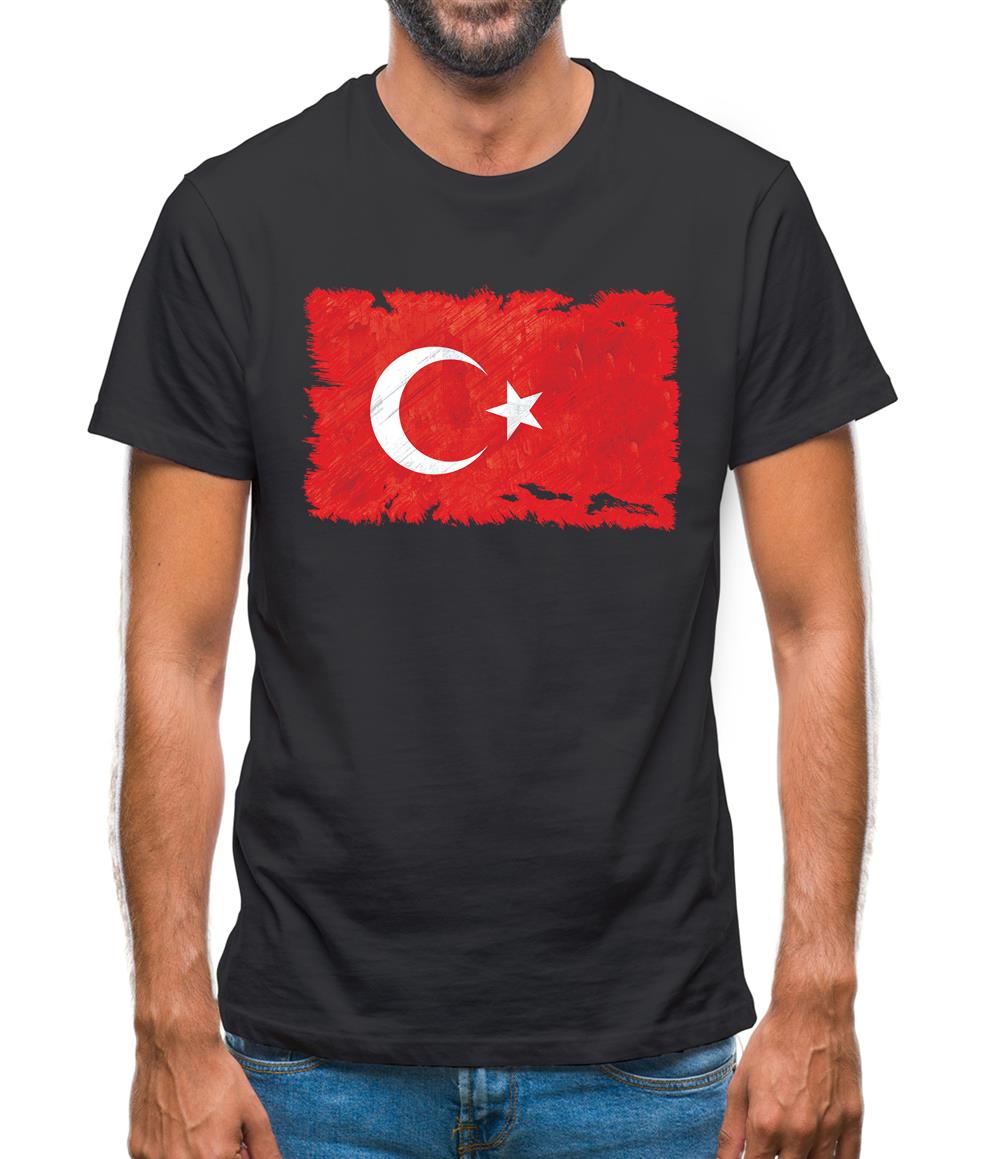 Turkey Grunge Style Flag Mens T-Shirt Turkey Grunge Style Flag Mens T-Shirt