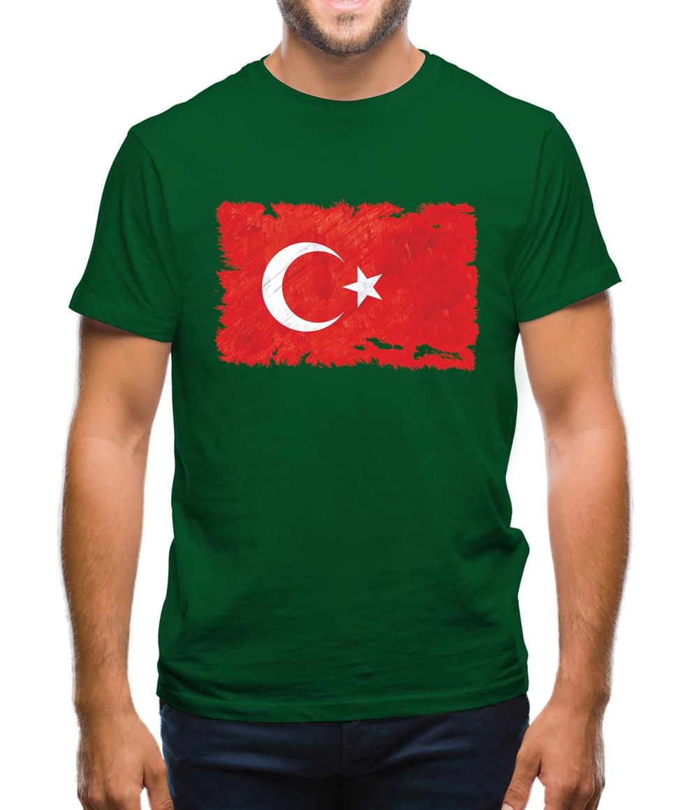 Turkey Grunge Style Flag Mens T-Shirt Turkey Grunge Style Flag Mens T-Shirt
