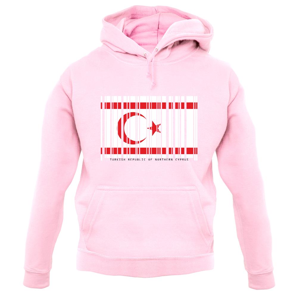 Turkish Republic Of Northern Cyprus Barcode Style Flag unisex hoodie Turkish Republic Of Northern Cyprus Barcode Style Flag unisex hoodie