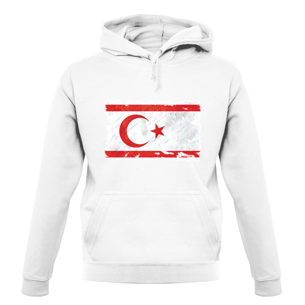 Turkish Republic Of Northern Cyprus Grunge Style Flag unisex hoodie Turkish Republic Of Northern Cyprus Grunge Style Flag unisex hoodie