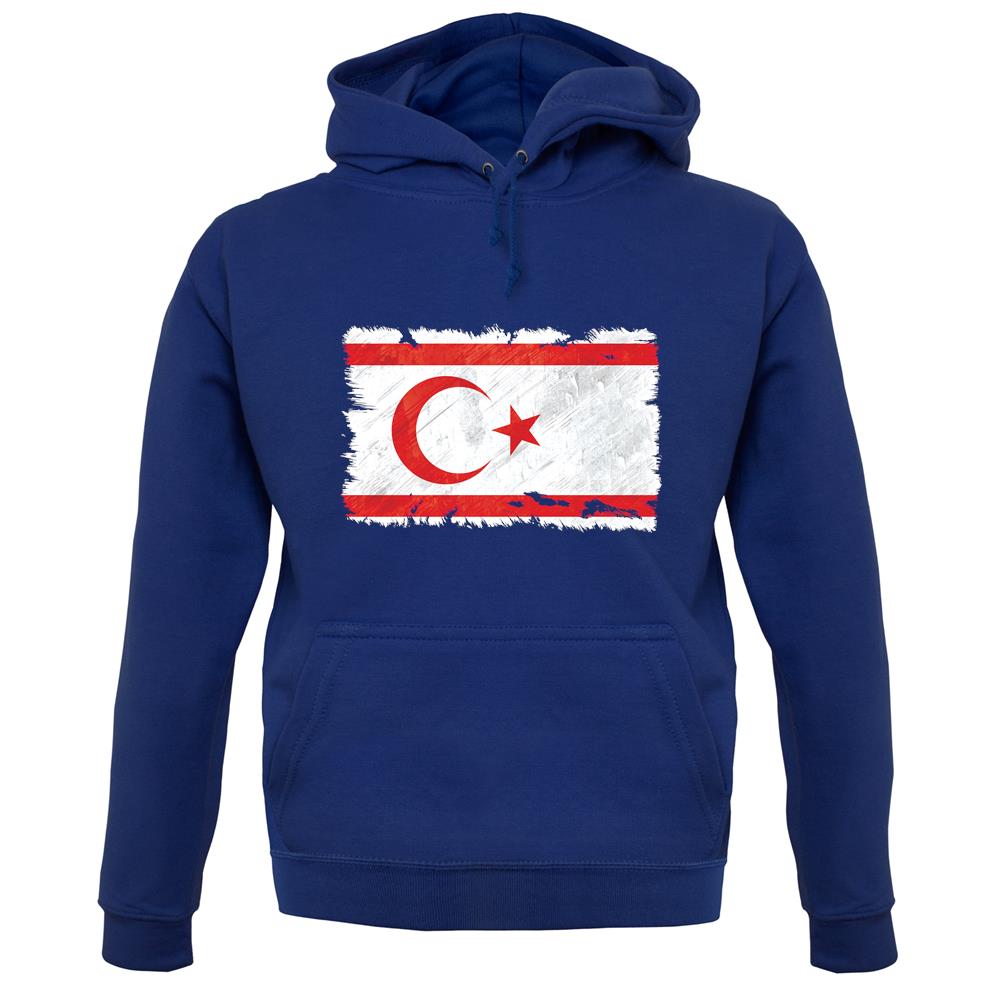Turkish Republic Of Northern Cyprus Grunge Style Flag unisex hoodie Turkish Republic Of Northern Cyprus Grunge Style Flag unisex hoodie