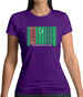Turkmenistan Barcode Style Flag Womens T-Shirt Turkmenistan Barcode Style Flag Womens T-Shirt