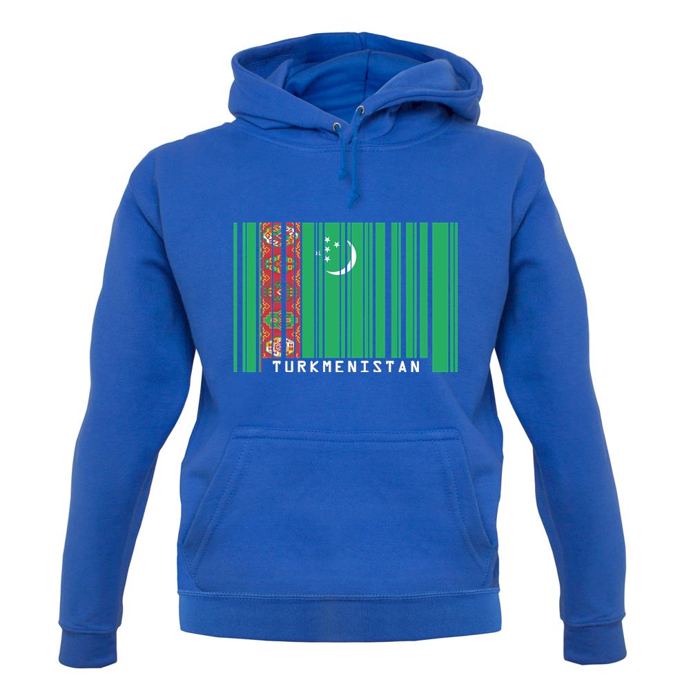Turkmenistan Barcode Style Flag unisex hoodie Turkmenistan Barcode Style Flag unisex hoodie