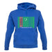 Turkmenistan Barcode Style Flag unisex hoodie Turkmenistan Barcode Style Flag unisex hoodie