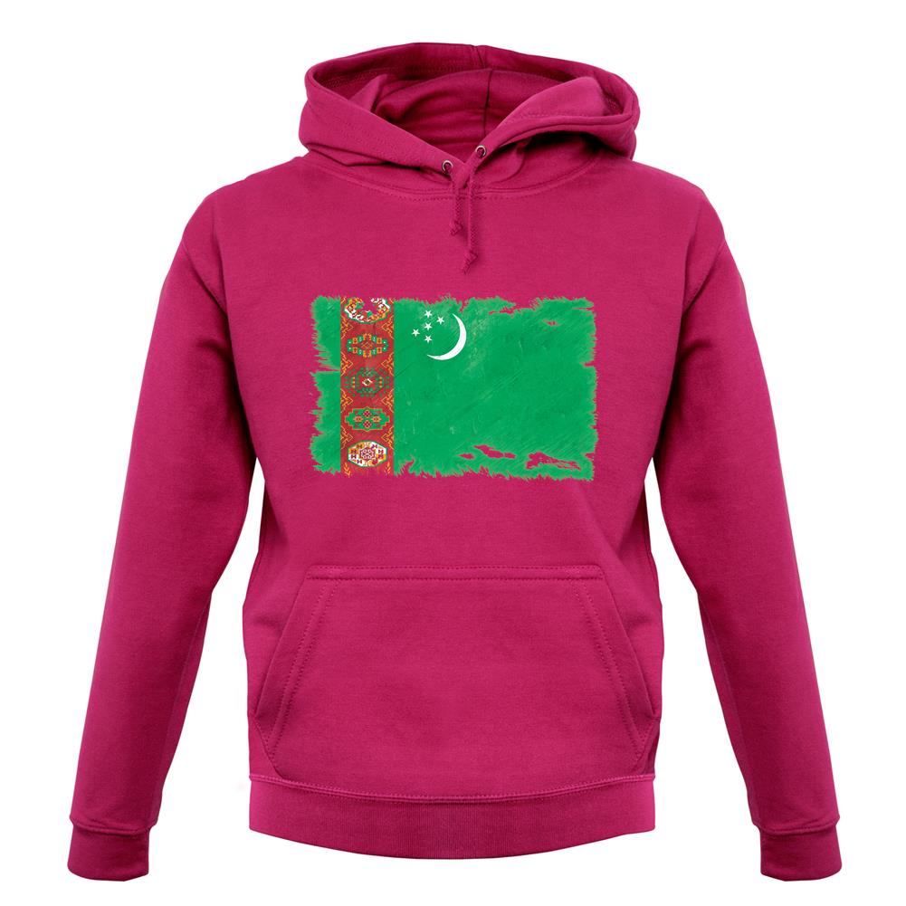 Turkmenistan Grunge Style Flag unisex hoodie Turkmenistan Grunge Style Flag unisex hoodie