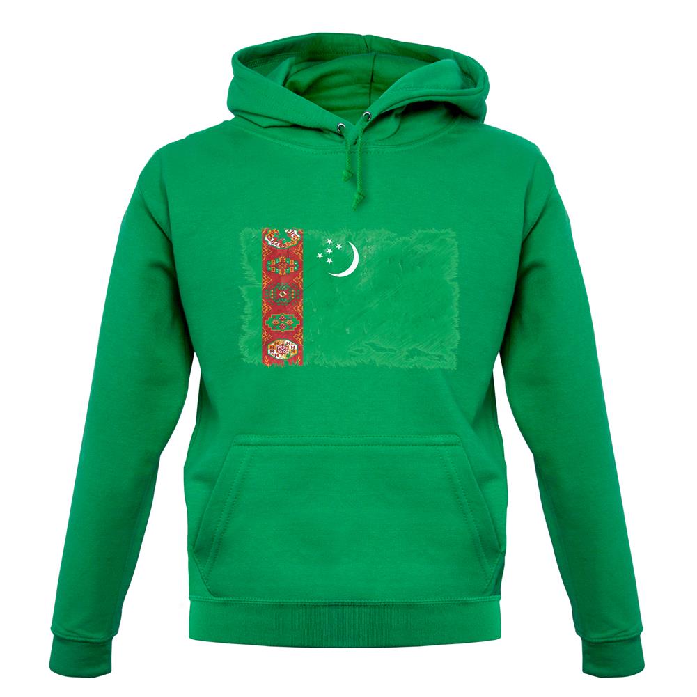 Turkmenistan Grunge Style Flag unisex hoodie Turkmenistan Grunge Style Flag unisex hoodie