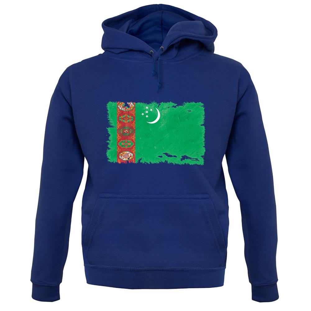 Turkmenistan Grunge Style Flag unisex hoodie Turkmenistan Grunge Style Flag unisex hoodie