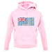 Tuvalu Barcode Style Flag unisex hoodie Tuvalu Barcode Style Flag unisex hoodie