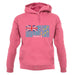 Tuvalu Barcode Style Flag unisex hoodie Tuvalu Barcode Style Flag unisex hoodie