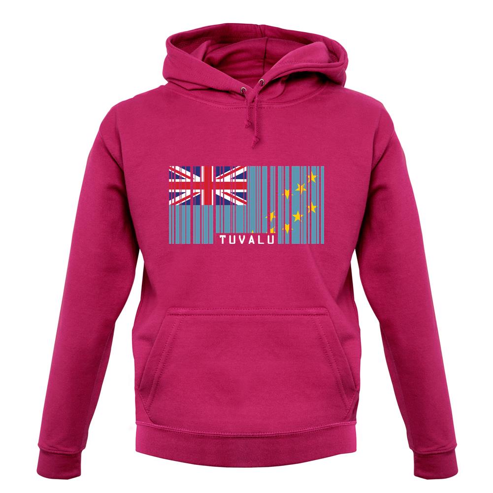 Tuvalu Barcode Style Flag unisex hoodie Tuvalu Barcode Style Flag unisex hoodie