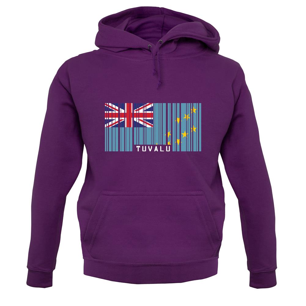 Tuvalu Barcode Style Flag unisex hoodie Tuvalu Barcode Style Flag unisex hoodie