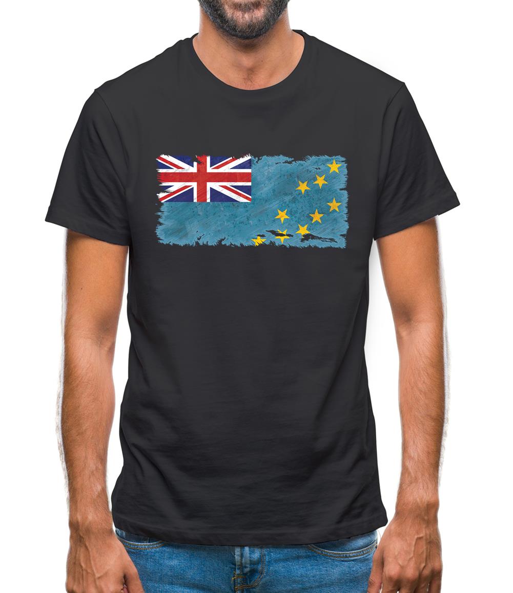 Tuvalu Grunge Style Flag Mens T-Shirt Tuvalu Grunge Style Flag Mens T-Shirt