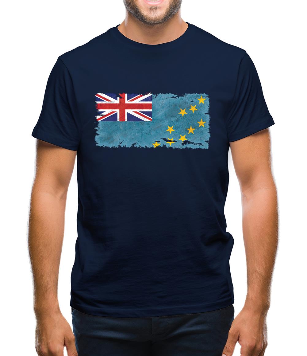 Tuvalu Grunge Style Flag Mens T-Shirt Tuvalu Grunge Style Flag Mens T-Shirt
