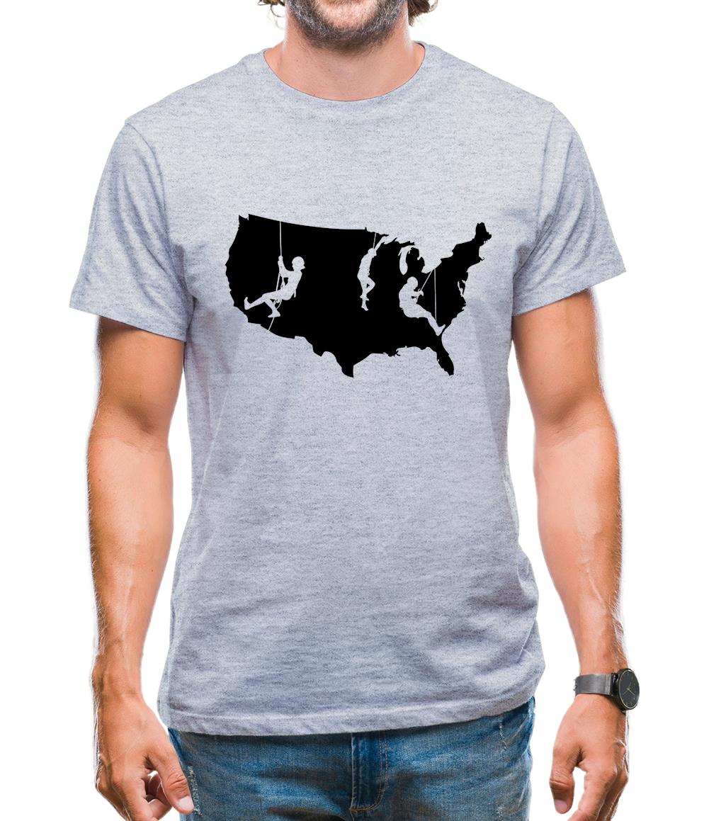 USA Climbing Mens T-Shirt USA Climbing Mens T-Shirt