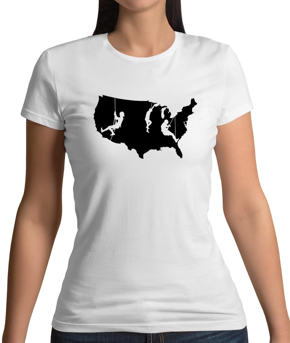 USA Climbing Womens T-Shirt USA Climbing Womens T-Shirt