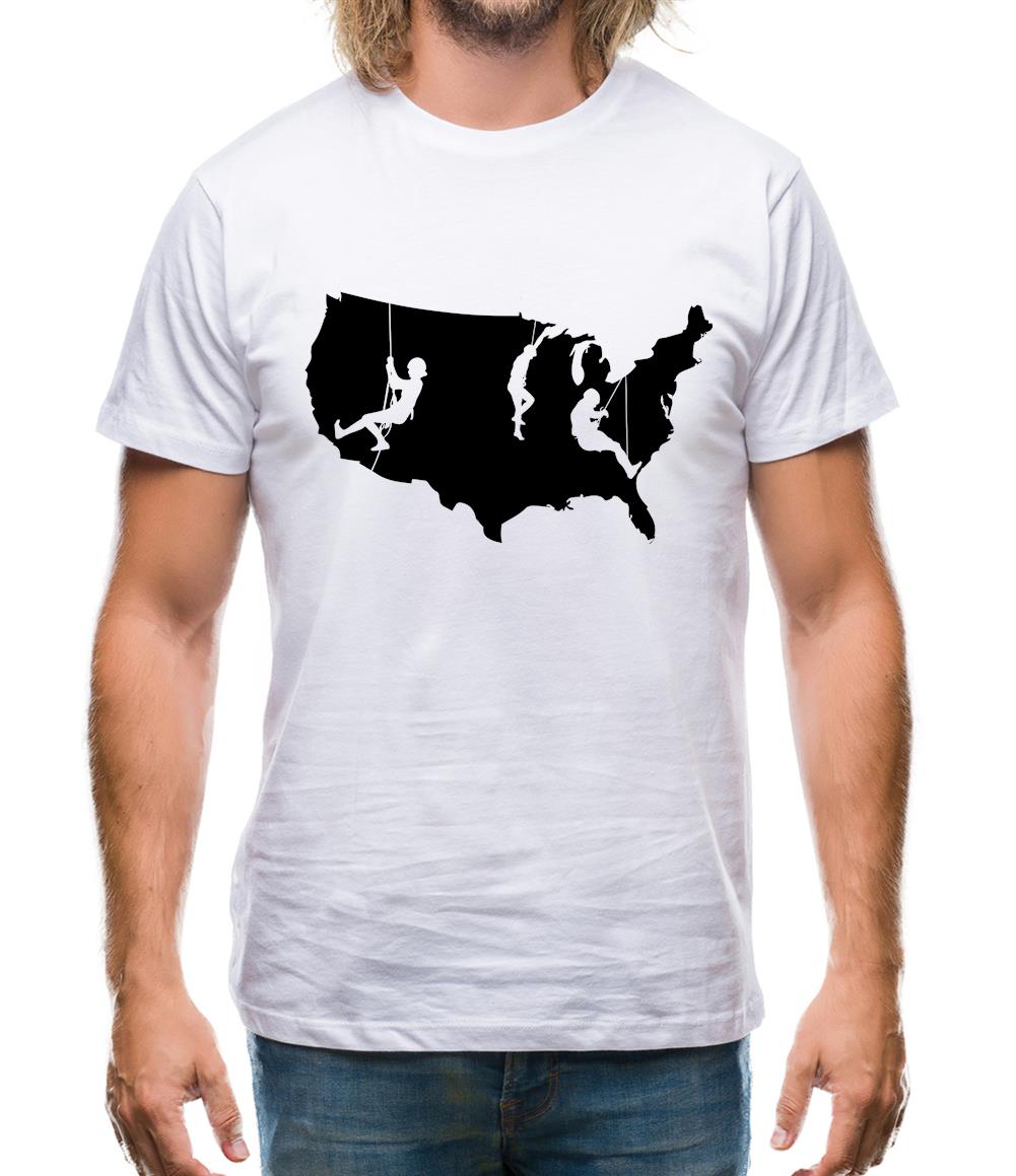USA Climbing Mens T-Shirt USA Climbing Mens T-Shirt