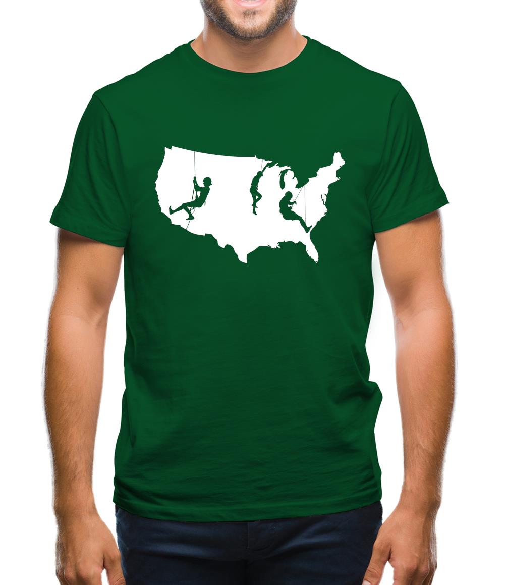 USA Climbing Mens T-Shirt USA Climbing Mens T-Shirt