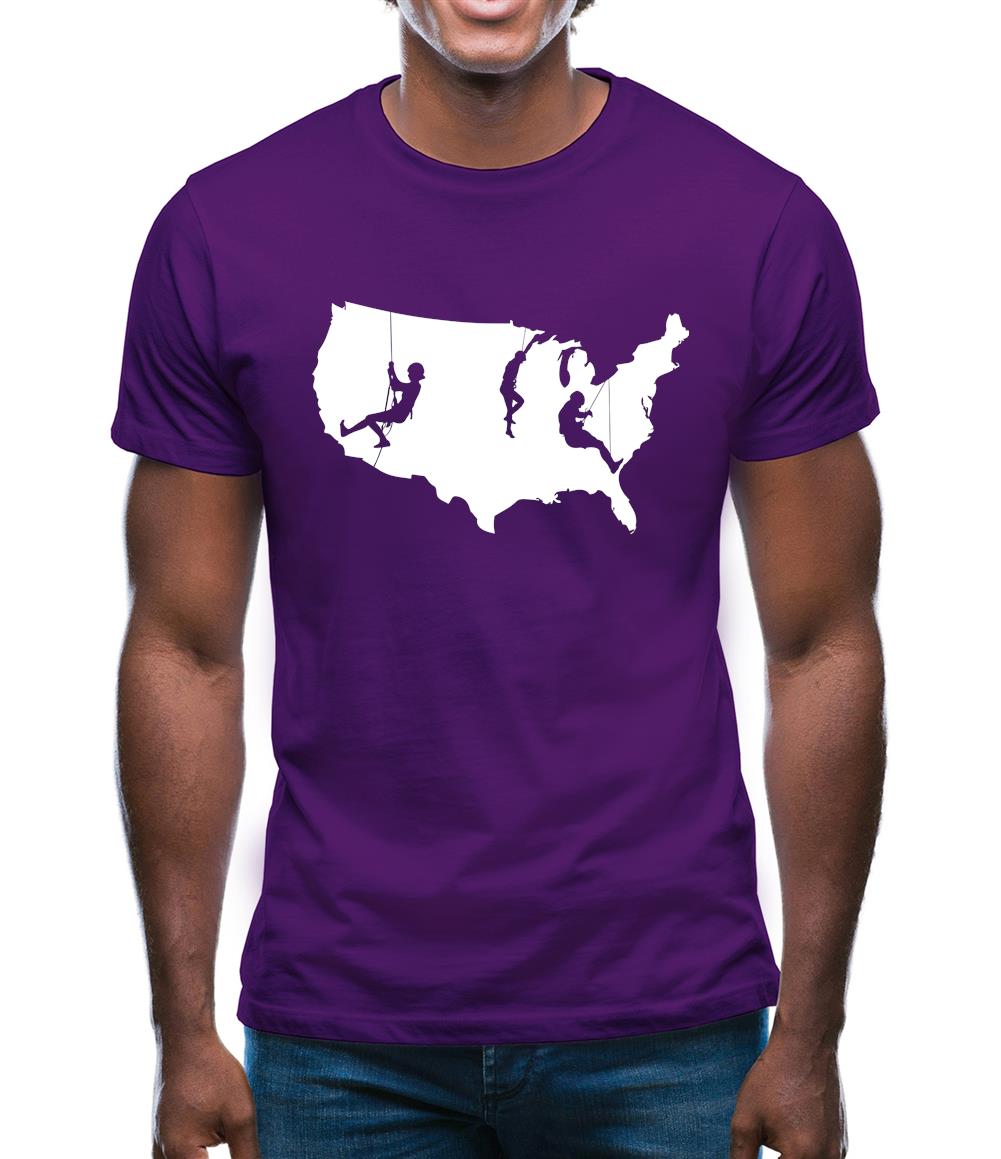 USA Climbing Mens T-Shirt USA Climbing Mens T-Shirt