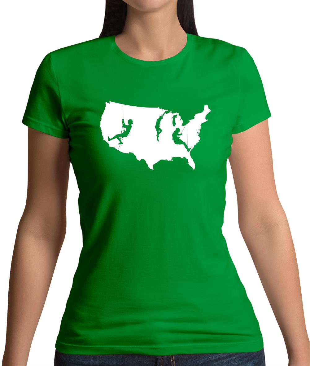 USA Climbing Womens T-Shirt USA Climbing Womens T-Shirt