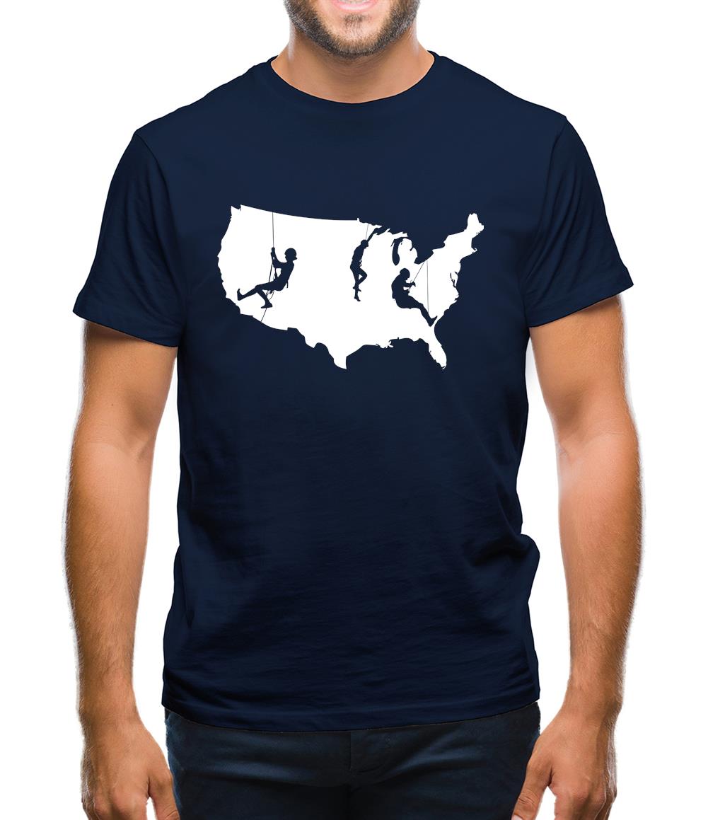 USA Climbing Mens T-Shirt USA Climbing Mens T-Shirt