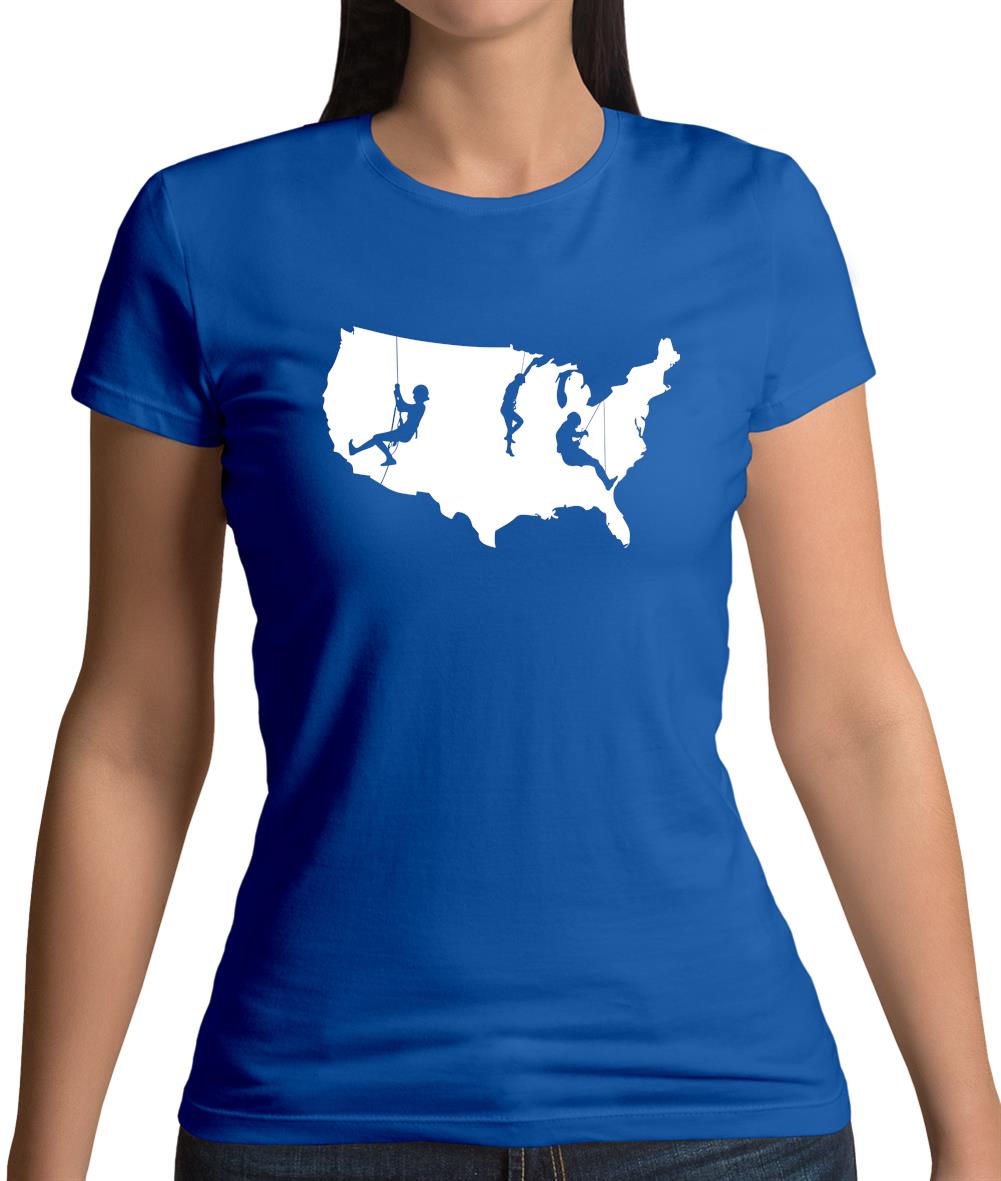 USA Climbing Womens T-Shirt USA Climbing Womens T-Shirt