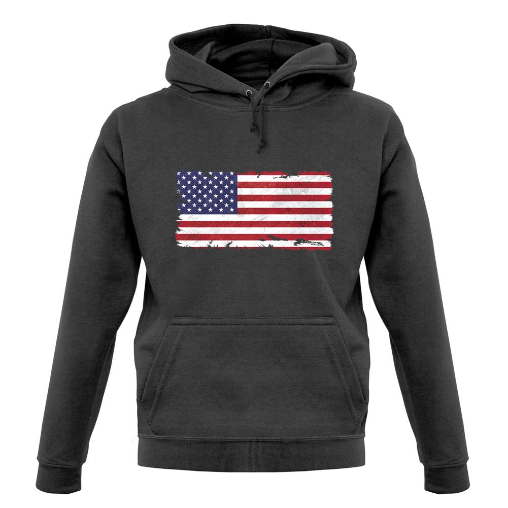 Us Grunge Style Flag unisex hoodie Us Grunge Style Flag unisex hoodie
