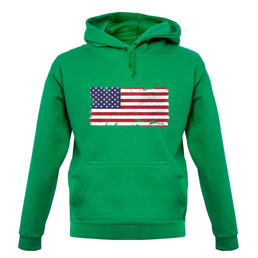 Us Grunge Style Flag unisex hoodie Us Grunge Style Flag unisex hoodie