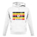 Uganda Barcode Style Flag unisex hoodie Uganda Barcode Style Flag unisex hoodie