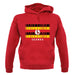 Uganda Barcode Style Flag unisex hoodie Uganda Barcode Style Flag unisex hoodie