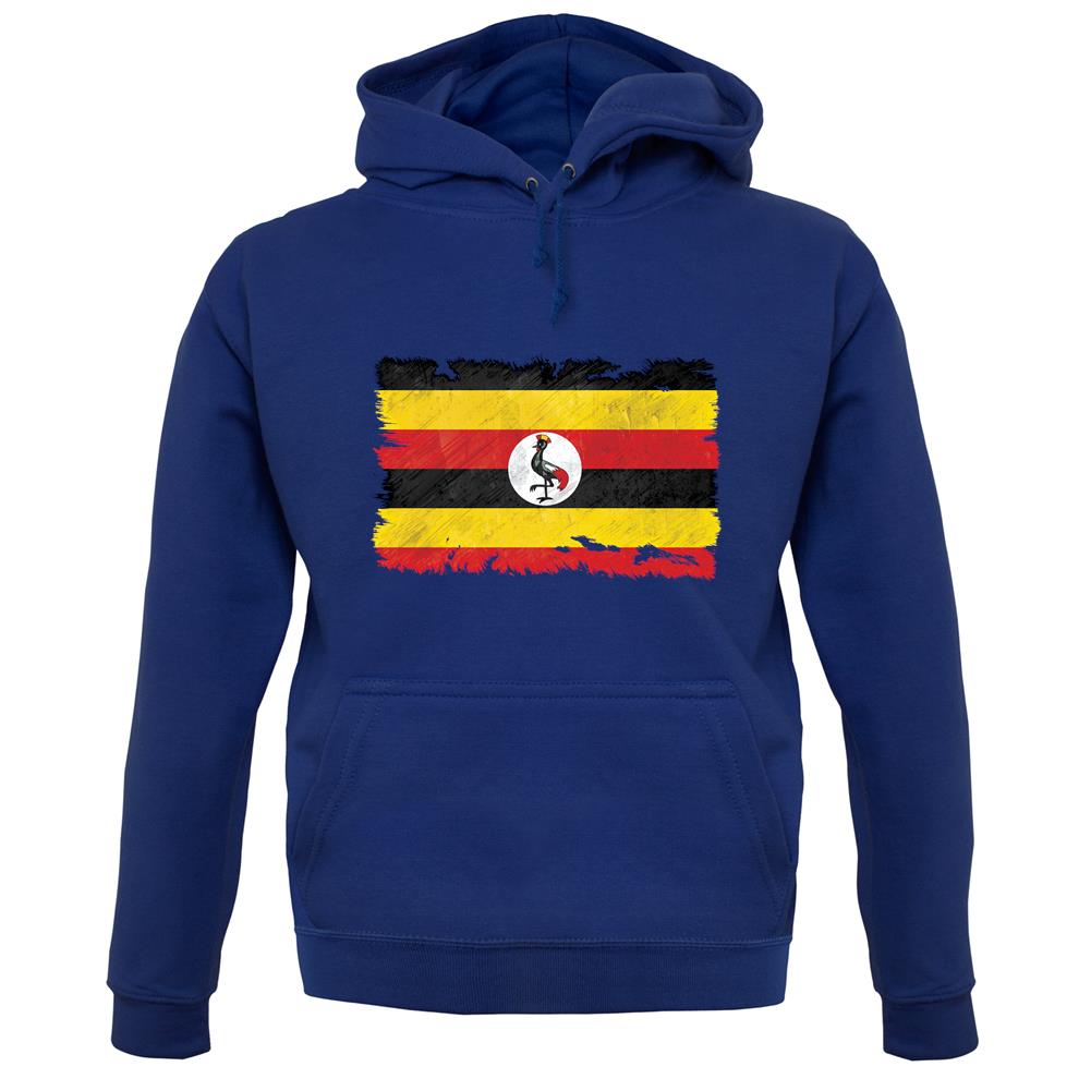 Uganda Grunge Style Flag unisex hoodie Uganda Grunge Style Flag unisex hoodie