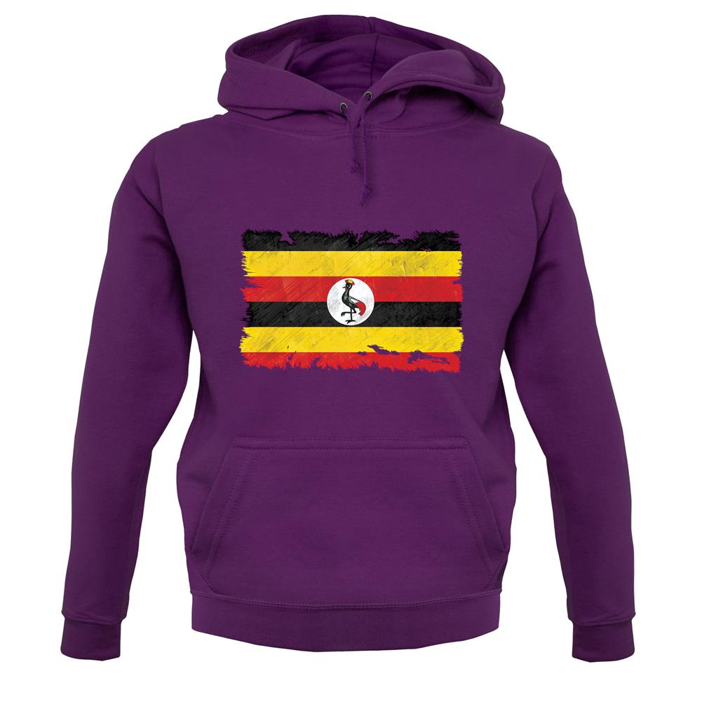 Uganda Grunge Style Flag unisex hoodie Uganda Grunge Style Flag unisex hoodie
