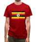 Uganda Grunge Style Flag Mens T-Shirt Uganda Grunge Style Flag Mens T-Shirt