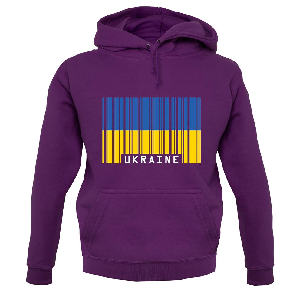 Ukraine Barcode Style Flag unisex hoodie Ukraine Barcode Style Flag unisex hoodie