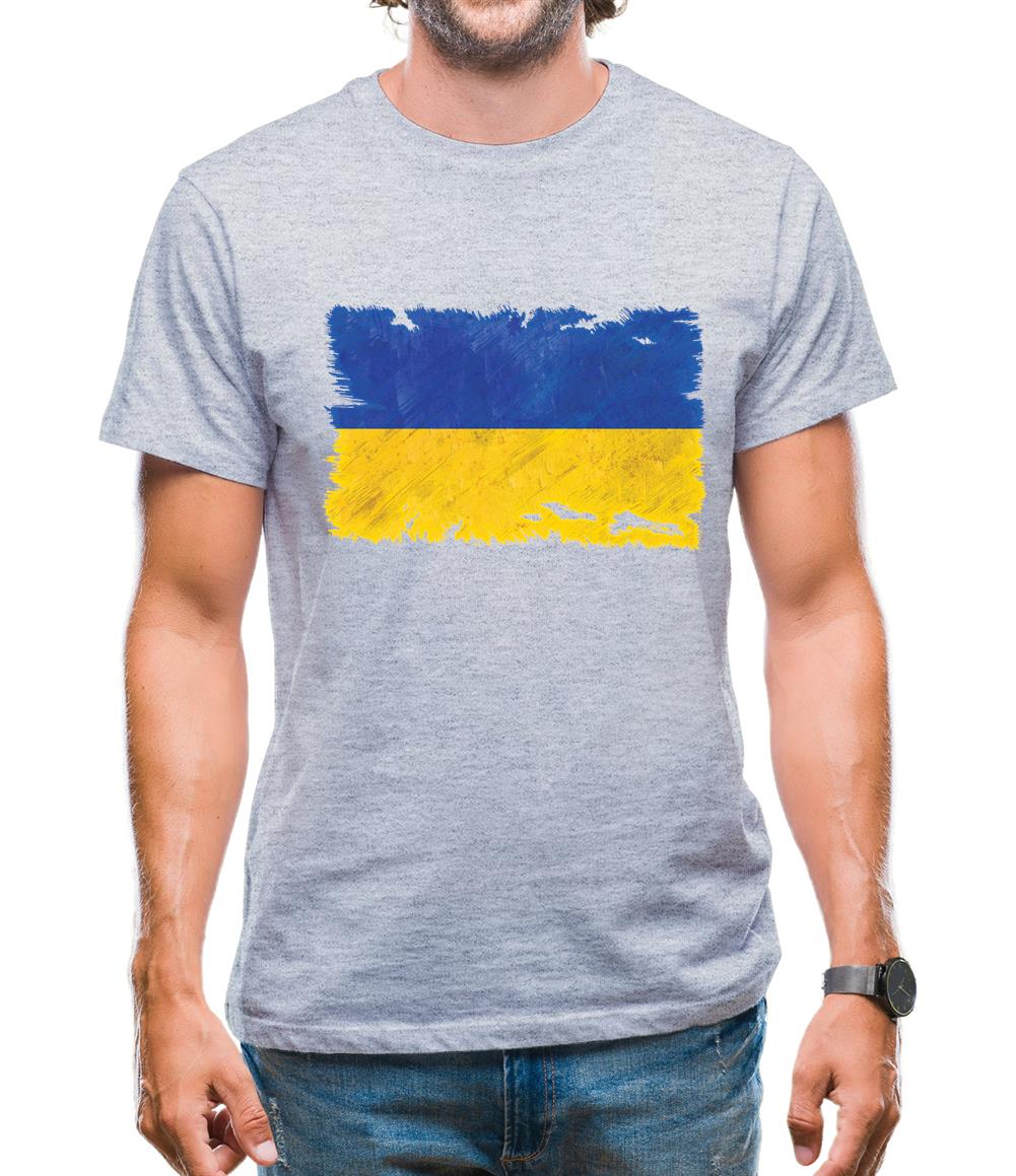 Ukraine Grunge Style Flag Mens T-Shirt Ukraine Grunge Style Flag Mens T-Shirt