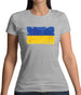 Ukraine Grunge Style Flag Womens T-Shirt Ukraine Grunge Style Flag Womens T-Shirt