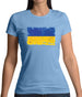 Ukraine Grunge Style Flag Womens T-Shirt Ukraine Grunge Style Flag Womens T-Shirt