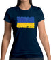Ukraine Grunge Style Flag Womens T-Shirt Ukraine Grunge Style Flag Womens T-Shirt