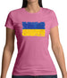 Ukraine Grunge Style Flag Womens T-Shirt Ukraine Grunge Style Flag Womens T-Shirt