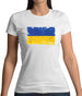 Ukraine Grunge Style Flag Womens T-Shirt Ukraine Grunge Style Flag Womens T-Shirt