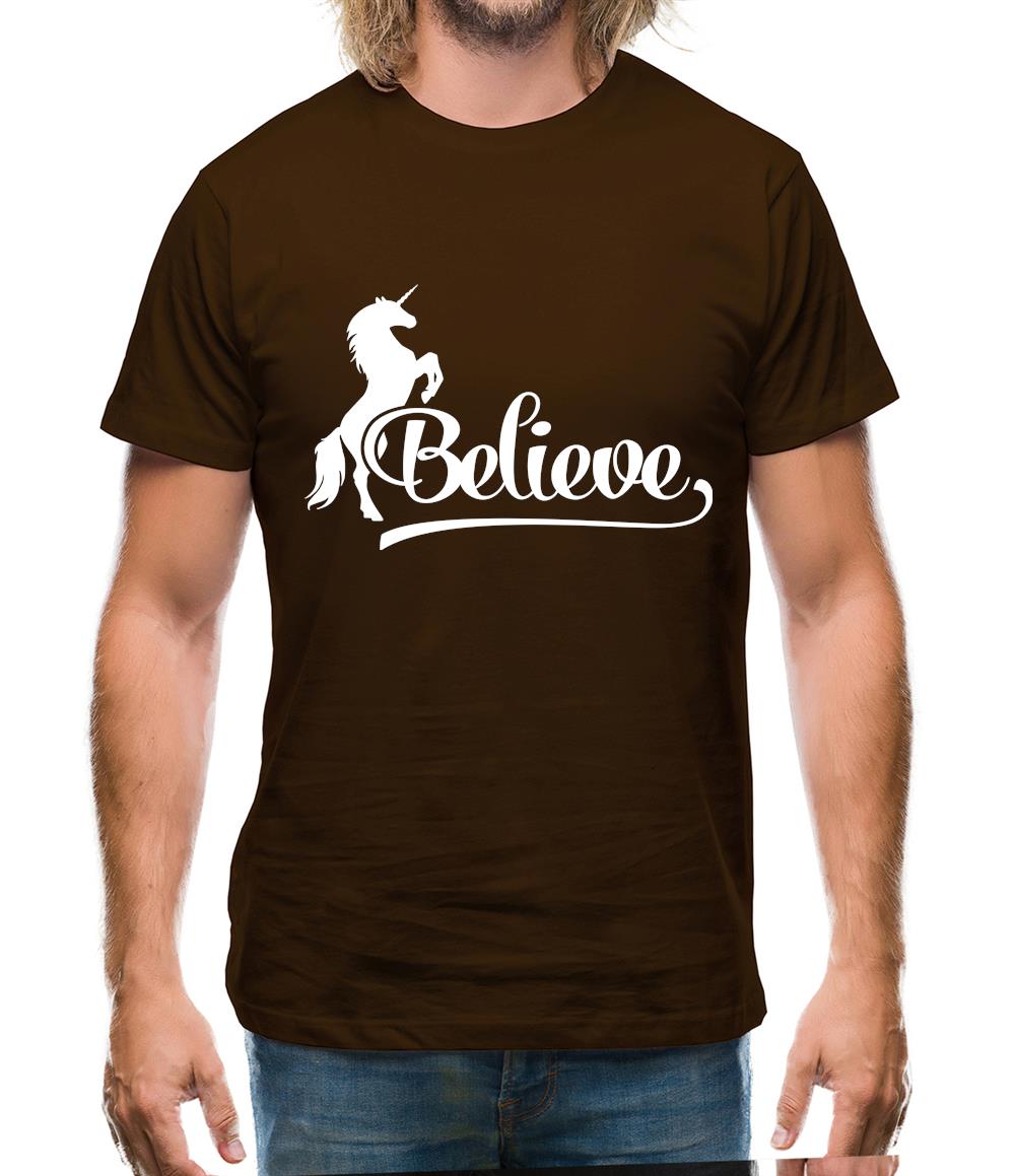 Believe Unicorn Mens T-Shirt Believe Unicorn Mens T-Shirt