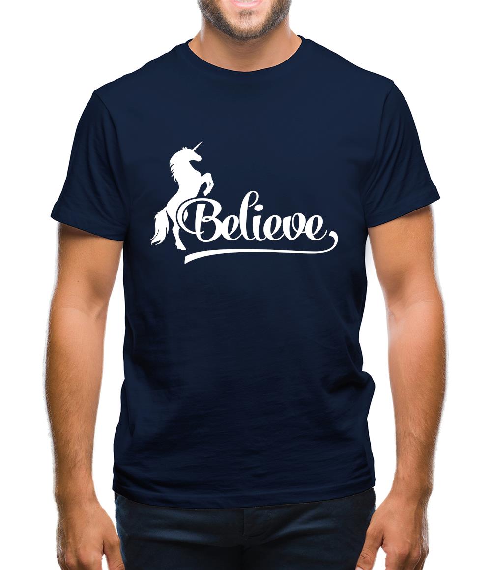 Believe Unicorn Mens T-Shirt Believe Unicorn Mens T-Shirt