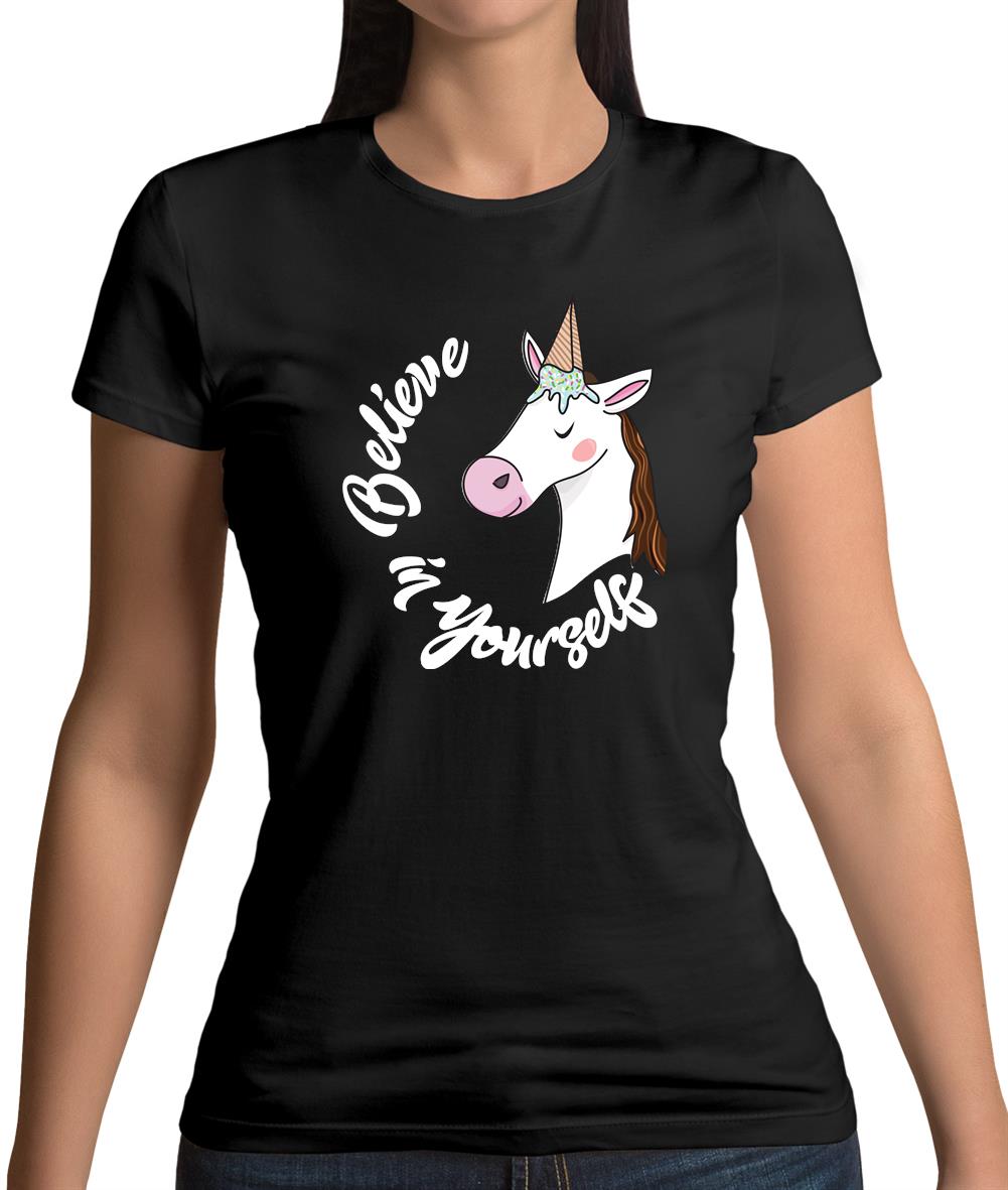 Unicorn Believe Womens T-Shirt Unicorn Believe Womens T-Shirt