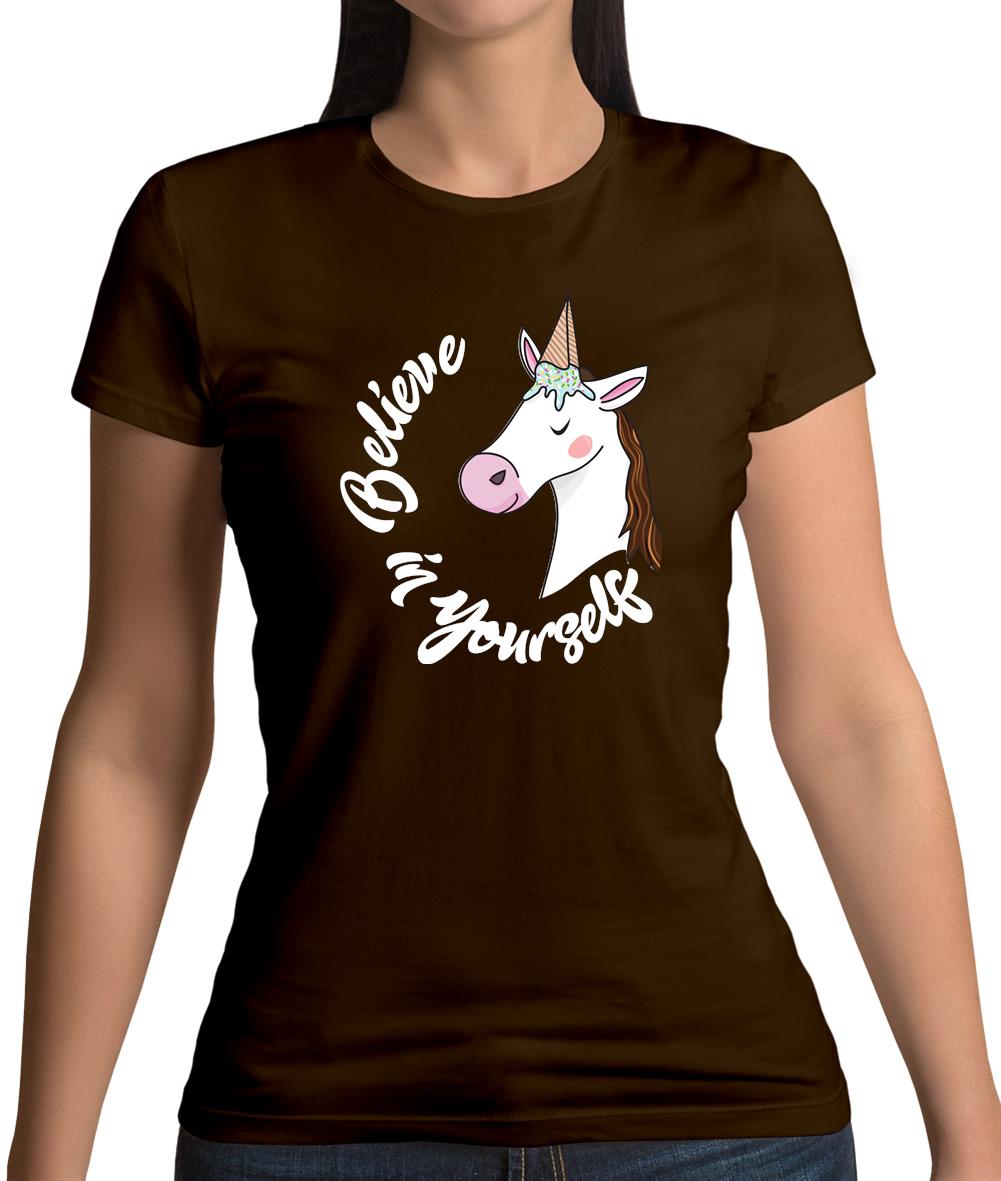 Unicorn Believe Womens T-Shirt Unicorn Believe Womens T-Shirt