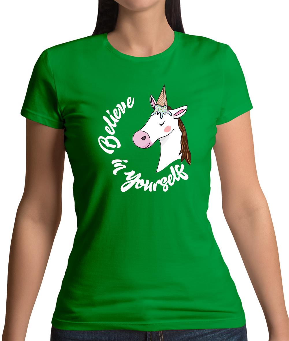 Unicorn Believe Womens T-Shirt Unicorn Believe Womens T-Shirt