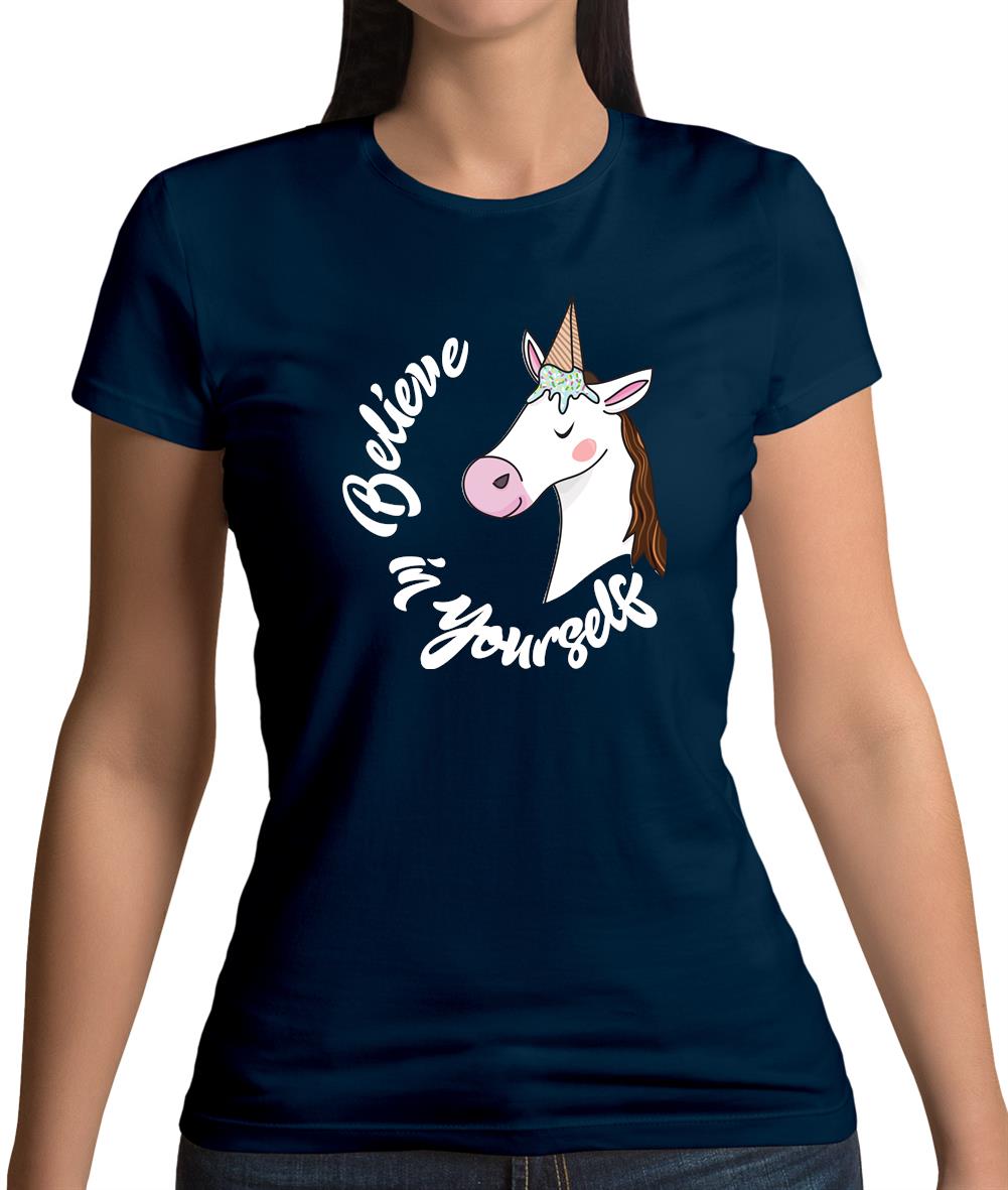 Unicorn Believe Womens T-Shirt Unicorn Believe Womens T-Shirt