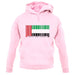 United Arab Emirates Barcode Style Flag unisex hoodie United Arab Emirates Barcode Style Flag unisex hoodie